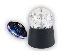 Boule disco Cheetah à Led avec rotateur intégré + Jeu de lumière OVNI SONO DJ LIGHT SOIREE FAMILLE