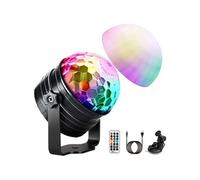 Boule Disco de Commande Vocale 7 Couleurs à Facette avec Télécommande