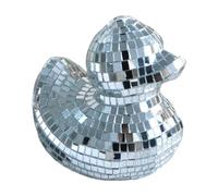 Boule disco en forme de canard, décoration de gâteau | Décoration d'intérieur en verre miroir, décoration de gâteau, décoration de bureau pour vacances, fêtes à thème