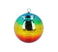 boule disco facettes arc-en-ciel 20cm - 00708