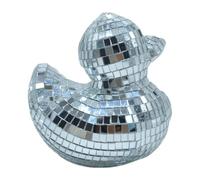 Boule disco pour gâteau - Boule miroir en forme de canard - Décoration de gâteau