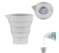 Boule doseuse pour détergent liquide, tasse à mesurer pliable en silicone réutilisable, tasses à mesurer pour liquide ou en poudre, adoucissant