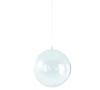 Boule En Plastique, 2 Parties, 8 Cm Ø, Cristal