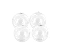 Boule En Plastique Cristal Transparent 4 Cm X 4 Pièces