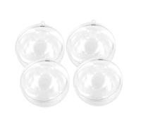 Boule En Plastique Cristal Transparent 5 Cm X 4 Pièces