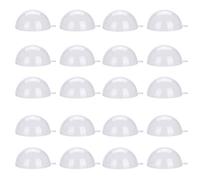 Boule en Plastique Transparent Bulles en Plastique 20pcs Conteneur Remplissable Mariage Décoration de Noël Clair Noël Ornements(5CM)