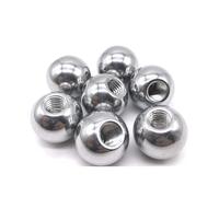 Boule filetée en acier inoxydable, percée M6, écrou rond, diamètre 10/11/12/12,7-60 mm, demi-trou(20mm*m6[4pcs])