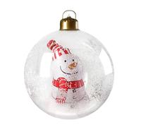 Boule gonflable de bonhomme de neige - Décoration de Noël en PVC de 23,6 pouces | Décoration de Noël géante | Décoration de bonhomme de neige pour extérieur, intérieur, patio, jardin,