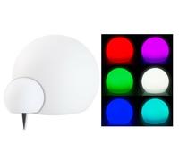 Boule lumineuse à LED solaire télécommandée RVBB / 60 lm / IP67 / Ø 30 cm - Lun