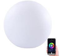 Luminea Home Control Boule lumineuse connectée sans fil pour extérieur RVBB / 576 lm / Ø 30 cm