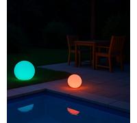 Boule Lumineuse grand format LED Ø40 cm RGB - Lampe Extérieur & Intérieur - 16 Couleurs avec Télécommande - Lampe Décorative Jardin Terrasse Piscine - Rechargeable
