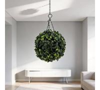 Boule lumineuse décorative à énergie solaire pour jardin, fête de mariage, extérieur, suspension en plastique résistant aux intempéries, avec chaîne, blanc chaud ou coloré lueur 21 cm (16 cm coloré)