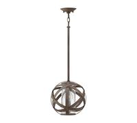 Boule lumineuse d'extérieur, suspension vintage en fer résistant aux intempéries, E27