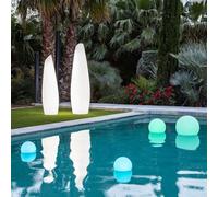 Boule lumineuse extérieure solaire ou rechargeable New Garden BULY 20 cm