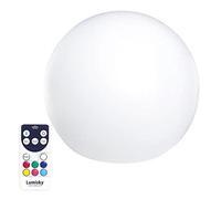 Boule lumineuse sans fil flottante LED multicolore dimmable BOBBY ∅40cm avec télécommande et socle à induction