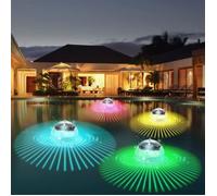 Boule lumineuse solaire flottante, rvb, éclairage lumineux lumineux sous-marin, idéal pour une piscine, un jardin, un étang ou .