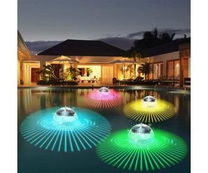 Boule lumineuse solaire flottante, rvb, éclairage lumineux lumineux sous-marin, idéal pour une piscine, un jardin, un étang ou .