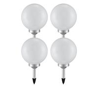 Boule lumineuse solaire jardin LED décoration de jardin boule solaire pour extérieur 20 cm boule lumineuse solaire, durée d'éclairage environ 6-8 heures, H 62 cm, lot de 4