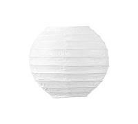 Boule Papier Blanc 10cm - Lampion Papier en Papier de Riz - Lanterne Japonaise Blanc pour Décoration de Mariage, Anniversaire, Fêtes