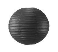 Boule Papier Noir 40cm - Lampion Papier en Papier de Riz - Lanterne Japonaise Noir pour Décoration de Mariage, Anniversaire, Fêtes
