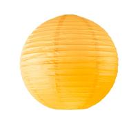 Boule Papier Orange 40cm - Lampion Papier en Papier de Riz - Lanterne Japonaise Orange pour Décoration de Mariage, Anniversaire, Fêtes