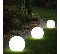 Boule Solaire Lampe D'Extérieur de Jardin LED Pointe Terrassenleuchte 3x