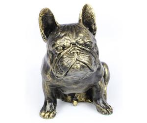 Bouledogue français I - statuette de chien, chien assis de table, décoration de salon pour les amoureux des chiens par Art-Dog