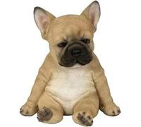 Bouledogue français, sculpture réaliste - Objet décoratif représentant un chien - Convient pour l'intérieur, l'extérieur, le jardin et la décoration intérieure