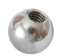 Boules À Demi-trou Borgne Solides À Filetage Métrique, 1 À 10 Pièces | Perles à billes à écrou M6/8, 6/8mm, en acier inoxydable 304(Ball D x Hole D)