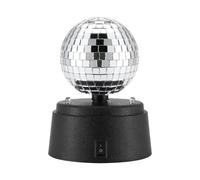 Boules à facettes de fête - Mini lumière de scène à Miroir avec Alimentation par Batterie | Lumière Disco rotative compacte pour Piste de Danse, Bars, Mariages, fêtes à Domicile, événements de Groupe