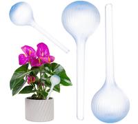 Boules d'arrosage KADAX 400 ml pour plantes, lot de 2, arrosage automatique des plantes, aide à l'arrosage pour plantes d'intérieur, distributeur d'eau en plastique (bleu)