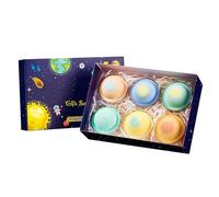 Boules De Bain Universe Planet - 6 Pièces Boules De Spa Naturelles Biologiques Pour Nettoyage En Profondeur | Accessoire De Relaxation Multifonctionnel, Douche Adaptée, Maison, Famille, Ann