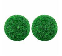 Boules de buis artificielles - vidaXL - 35 cm - Résistantes aux intempéries - Lot de 2