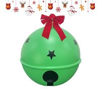 Boules de décoration gonflables | Cloche de Noël avec nœud | Grande cloche de Noël gonflable pour jardin, cour, terrasse, pelouse, chemin, décoration de fête, porte d'entrée