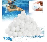 Boules de Filtre de Piscine XMTECH - Blanc - 700 g - 50mm - Alternative pour 25 kg de Sable filtrant