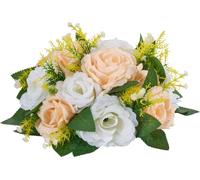 Boules de fleurs pour centres de table de mariage Bouquet de fleurs artificielles Champagne 10 pièces