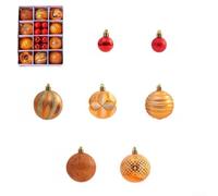 Boules de No?l Incassables 26 Décoration pour arbre Boules de | Shatterproof Material, Mixed Colours, Festive Tree Decor, 26 Pieces Per Box, Hanging Pendants