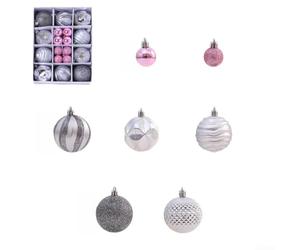 Boules de No?l Incassables 26 Décoration pour arbre Boules de | Shatterproof Material, Mixed Colours, Festive Tree Decor, 26 Pieces Per Box, Hanging Pendants