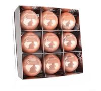 Boules de Noël 6cm PVC Incassables 9 Colorées | Léger pour arbre standard Plusieurs couleurs pour idéal pour hôtels fêtes mariages décoration