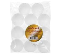 Lot de 11 boules en polystyrène blanches - Diamètre : environ 7 cm - Pour bricolage et décoration polyvalents