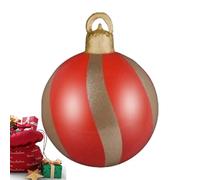 Boules de Noël gonflables - 61 cm - Décoration saisonnière - Décoration de jardin festive - Pour branches d'arbre, jardin, entrée, sol, salon, chambre à coucher, planificateur d'événements