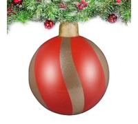 Boules de Noël gonflables géantes Décoration de Noël 61 cm | Décorations de Noël suspendues pour garde-corps, jardin, entrée, salon, chambre, studio, propriétaires et magasins