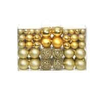vidaXL Boules de Noël 100 pcs - Doré