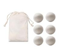 Boules de séchage - Boules de séchage en laine, boules de coton, boules de coton bio réutilisables faites à la main - Billes à linge bio réutilisables - Adoucissant naturel - Balle pour linge de