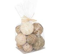 Atmosphera Boule déco tressée naturelle 30 cm