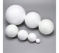 Boules en mousse, boules en mousse de polystyrène blanc, convenant pour les arts, l'artisanat, les projets scolaires et domestiques, les décorations de fête, les décorations de gâteau en mousse de pol