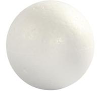 Boules en polystyrène - 20 - Lot de 5 pcs - 8 cm - Blanc - Objets décoratifs - Rond