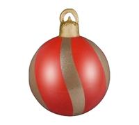 Boules gonflables de Noël pour extérieur Décoration de Noël 61 cm | Festif pour jardin, garde-corps, branches d'arbre, pelouse, jardin, entrée, sol, salon, chambre, étude, porche