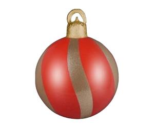 Boules gonflables de Noël pour extérieur Décoration de Noël 61 cm | Festif pour jardin, garde-corps, branches d'arbre, pelouse, jardin, entrée, sol, salon, chambre, étude, porche