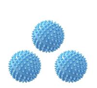 Boules pour sèche-linge, Boule à lessive réutilisable en PVC, boules de séchage for enlever les taches, multicolores, 1/3/6 pièces(3pc-blue)